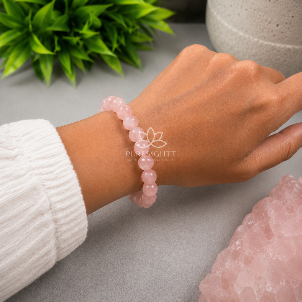rose quartz bracelet
